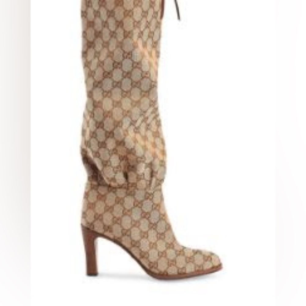 GUCCI
GG canvas mid-heel boot